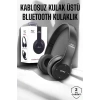 Kulak Üstü TF Kart ve AUX Destekli Ergonomik Bluetooth Kulaklık