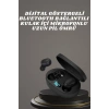 Kulaklık Dijital Göstergeli Bluetooth Bağlantılı Kablosuz Kulak İçi Mikrofonlu Dokunmatik Kontrol