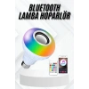 Lamba Hoparlör Ampül Görünümlü Renk Değiştirebilen Android ve İOS Uyumlu
