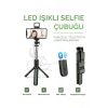 Led Işıklı Selfie Çubuğu Bluetooth Kumandalı Kablosuz Tripot Selfie Monopod Selfie Stick