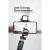 Led Işıklı Selfie Çubuğu Bluetooth Kumandalı Kablosuz Tripot Selfie Monopod Selfie Stick (Beyaz)