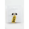 Love Yazılı Tek Taş Lastikli Toka