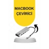 Macbook Pro/air Uyumlu USB Type-C 8 In 1 Hub Dönüştürücü Çevirici Çoklayıcı USB Hdmı Micro Sd 8 Girişli