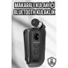 Makaralı Bluetooth Kulaklık Kulak İçi Android iOS Uyumlu Titreşimli