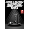 Makaralı Bluetooth Kulaklık Telefon Uyumlu Makaralı TF Kart Girişli Güç Göstergeli
