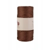 Makrome İpi 3mm  Polyester Kahve Simli