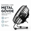 Masaüstü Mini USB Fan - Metal Gövdeli - Ultra Sessiz