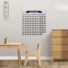 Matematik Öğreten Yüzlük Tablo Duvarda İz Bırakmaz Akıllı Kağıt Yapışkansız Statik  60x60 cm (5047)