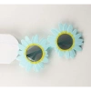 Mavi Renk Papatya Şekilli Parti Gözlüğü