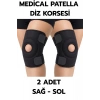 Medical Patella Destekli Diz Korsesi İkili Sağ Sol Çapraz Bağ Menisküs Ağrısı Için Sporcu Dizlik