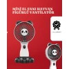 Mini Fan Hayvan Figürlü – Şarj Edilebilir Taşınabilir El Vantilatörü