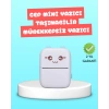 Mini Termal Yazıcı Kablosuz Taşınabilir Bluetooth Bağlantılı 200 DPI