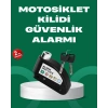 Motosiklet Scooter Bisiklet Tekerlek Disk Kilidi Alarmlı Güvenlik