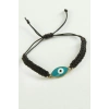 Nazar Oval Makrome İp Bileklik