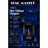 Oda İçin Yıldız Efektli LED Gece Lambası Renkli Işık Yansıtan Dekoratif Projektör