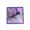 Orkide Desenli Zr Şifon Fular 50*50 cm