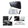 OTO - ARAÇ CAM GÜNEŞLİK ŞEMSİYESİ 10 TELLİ 78X39X130CM (5047)
