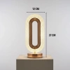Oval Şeklinde Kristal LED Masa Lambası – Dokunmatik, 3 Renk Işık Modlu, Şarjlı Dekoratif Gece Lambası (5047)