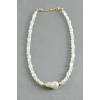 Oval Taşlı İnci  Kolye