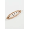 Oval Taşlı Klipsli Toka