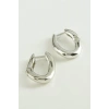 Oval Trend Metal Küpe