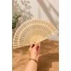 Oymalı Ahşap Yelpaze