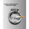Paslanmaz Çakmaklı Küllük Modern Masa Üstü Aksesuar