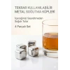 Paslanmaz Çelik Buz Küpü 4’lü Set