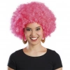 Pembe Renk Kıvırcık Afro Bonus Peruk Bx40