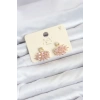 Pembe Zirkon Taşlı Gold Swan Kuğu Model Kadın Küpe