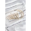 Pirinç Halka Model Gold Renk Kadın Set Küpe