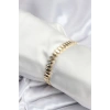 Pirinç VIP Seri Gold Renk Sıralı Arpa Model Kadın Bileklik