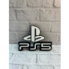 PlayStation 5 Logo Duvar Dekoru Minimal Tasarım 16×12 cm