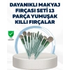 Profesyonel Kullanıma Uygun 13 Parça Makyaj Fırçası Takımı Fiber Kıllı