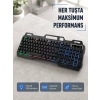 RGB Aydınlatmalı Klavye Mouse Seti – USB Bağlantılı, Türkçe Q, Ayarlanabilir DPI, Ergonomik Yapı