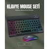 RGB Aydınlatmalı Şarjlı Kablosuz Klavye ve Mouse Seti – Modern ve Kompakt Tasarım