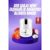 Rondo Doğrayıcı 250 ML Taşınabilir USB Şarjlı Pratik El Rondo Blender