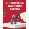 Rüzgar Geçirmez Elektronik Çakmak – Modern Tasarım, Metal Gövde