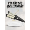 Saç Şekillendirici Wag Maşa Su Dalga Maşası Tüm Saç Tiplerine Uygun