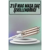 Saç Şekillendirici Wag Maşa Üçlü Yüksek Isı Ayarlı Seramik Kaplama