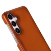 Samsung Galaxy S25 Uyumlu, Hakiki Deri, El Yapımı Arka Kapak, Gölgeli Taba