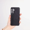 Samsung Galaxy S25 Uyumlu, Hakiki Deri, El Yapımı Arka Kapak, Kömür Siyah
