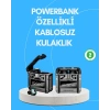 Şarj Kutulu Kablosuz Bluetooth Kulak İçi Spor Kulaklık