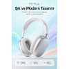 Şarjlı Kulak Üstü Stereo Kulaklık Bluetooth Uyumlu Müzik Ve Görüşme Destekli