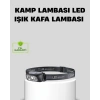 Şarjlı LED Kafa Feneri | 4 Modlu Akıllı Sensörlü Far | Su Geçirmez IPX5 Kamp ve Balıkçı Lambası