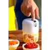 Şarjlı Portatif Doğrayıcı Mini Pratik Rondo El Doğrayıcı Üç lı Çelik lı