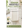 Sensörlü Çöp Kovası 20 Litre Antibakteriyel UV Işık Çöp Torbası Sabitleyici Aparat 4 Pil Hediyeli