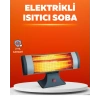 Sessiz Çalışan Quartz Tüp Infrared Isıtıcı 1800W