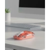 Sessiz Tıklamalı Şeffaf Mouse Bluetooth ve USB Uyumlu