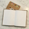 Sevimli Ayıcık Peluş Çizgili Defter